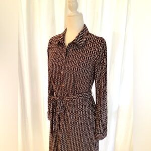 Talbots Equestrian Jersey Shirtdress